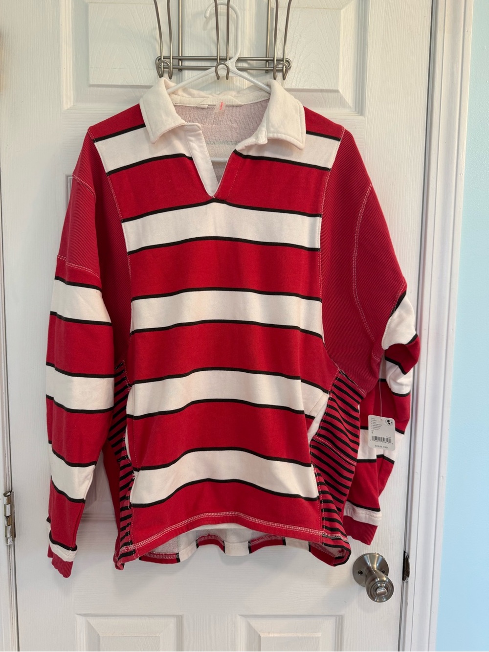 Free People Work it Out Printed Pullover Size Small NWT - Picture 3 of 7